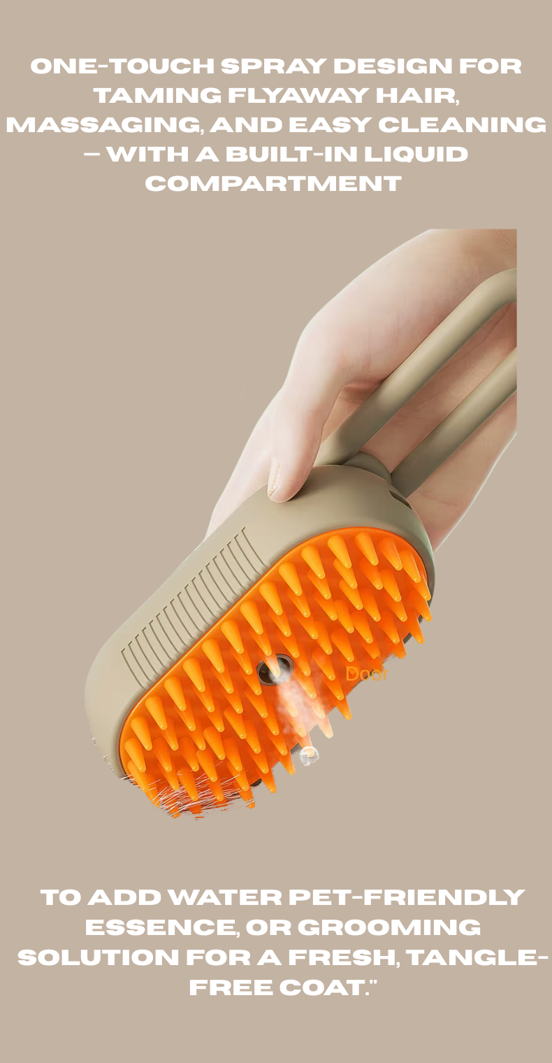 3-in-1 Steam Pet Brush*